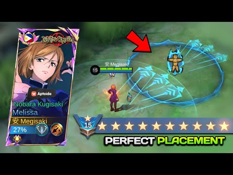 MELISSA 98% WINSTREAK SECRET TRICK PERFECT PLACEMENT!! (best emblem finally revealed!!😱)