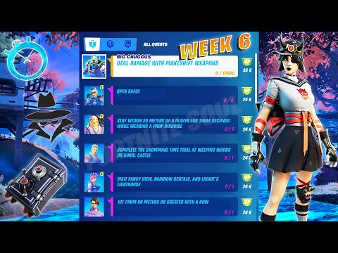 Fortnite All *LEAKED* Week 6 Legendary & Epic Quests(Challenges) Guide - Chapter 2 Season 6