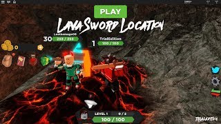 Roblox Treasure Quest Lava Blade Robux Free Pin - finding lava blade in treasure quest roblox