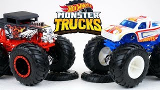 Hot Wheels MONSTER TRUCKS with Huge Tires Big Collection of Racing Mania  Cars