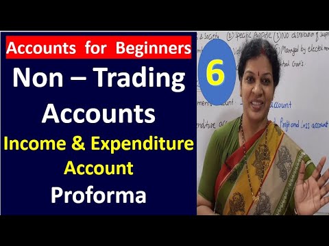 1 Non Trading Accounts Introduction