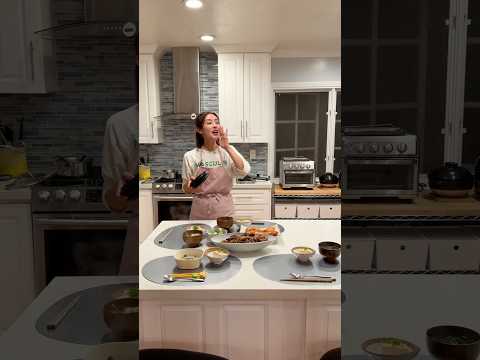 Quick dinner, finally all four at the table🥰