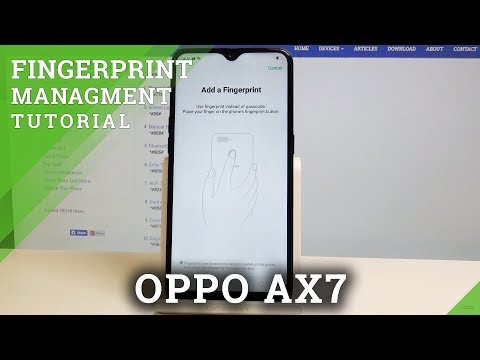 How to Add Fingerprint on OPPO AX7 - Set Up Screen Lock / Unlock by Fingerprint