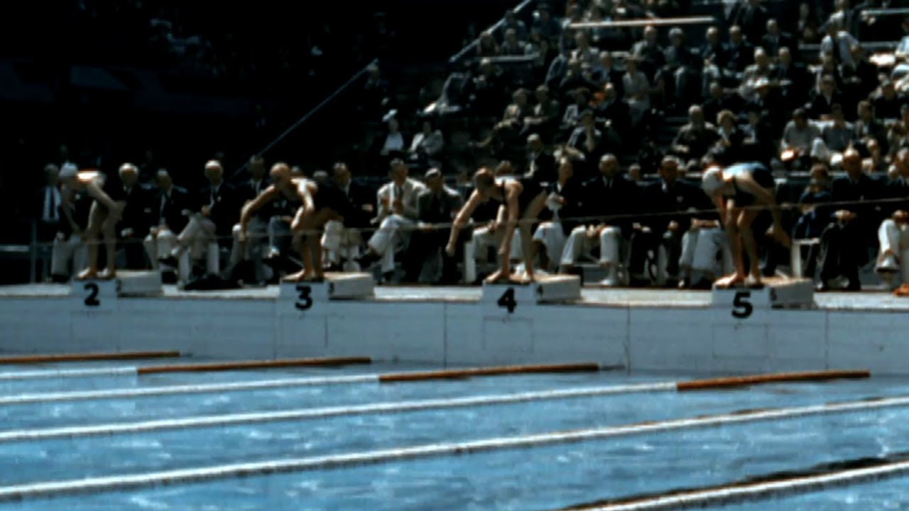 The USA's Ann Curtis Wins 400m Freestyle Swimming Gold - London 1948 Olympics