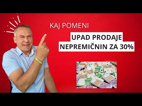 Višje cene nepremičnin in padec prodaje nepremičnin…