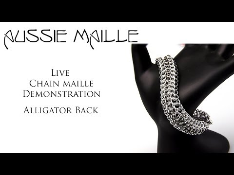 Live Chain Maille Demonstration - Alligator Back