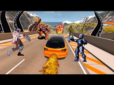 Escape From The Shy Guy (SCP-096) | Car Ride Chase | BeamNG Drive