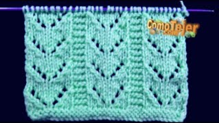 How to Knit ZigZag with Elastic on 2 Needles (1490)