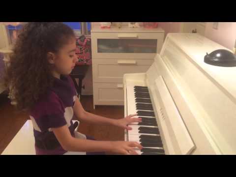 Daphne playing a "French Waltz" by Fritz Spindler