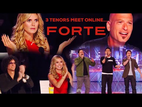 FORTE - Three Tenors meet online and shock the judges on Americas Got Talent! - Pie Jesu