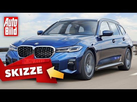 BMW 3er Facelift (2022) | Frischer 3er wird ein kleiner 5er | Skizze