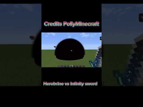 Herobrine vs Infinity sword ♾️