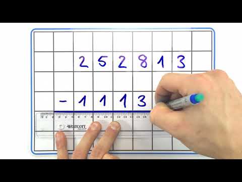 Schriftliche Subtraktion
