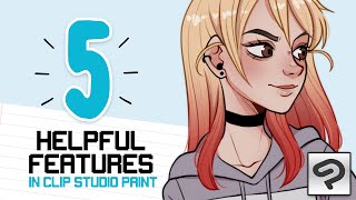 Clip Studio Paint Tutorial 🎓 5 Features you should know (Quick Mask, Selection Layers, etc.)