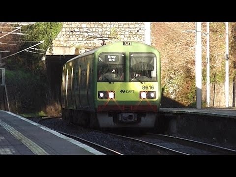 IE 8510 Class Dart Train number 8616 - Glenageary Station, Dublin