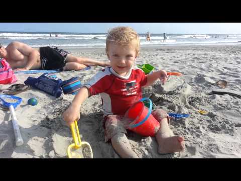 Jonathan first beach trip(2)