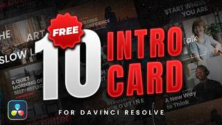 10 Free Intro Cards for Davinci Resolve