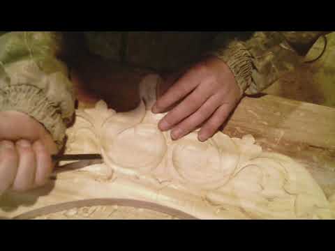 Резьба по дереву. Изготовление трона в церковь часть №1.