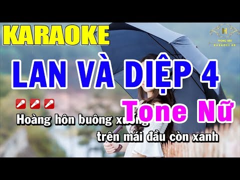 Karaoke Lan Và Điệp 4 Tone Nữ Nhạc Sống | Trọng Hiếu
