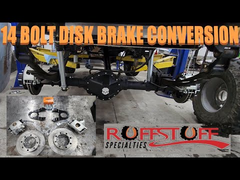 GM 14 bolt disk brake conversion from Ruff Stuff