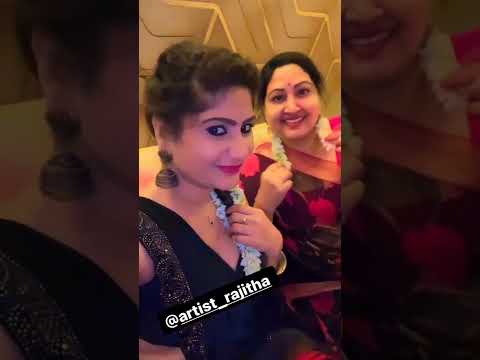 Actress Rajitha Quick Selfie Moment with her Friend in Love with Flowers