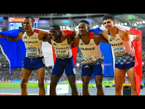 MONDIAUX ATHLÉTISME 2023 - Médaille d'argent pour la France dans un superbe relais 4x400