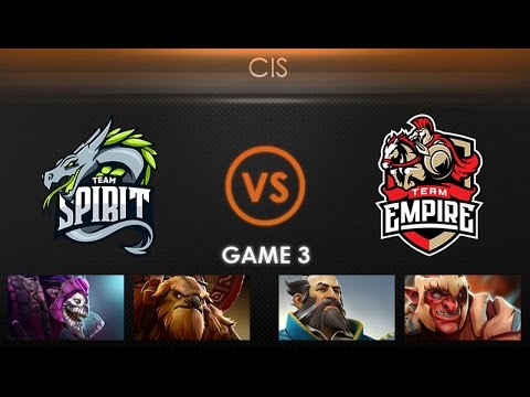 Team Spirit vs Team Empire Game 3 - Kiev Major CIS Qualifier: Playoffs - @BTSGoDz @GarethCasts