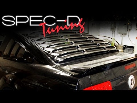 SPECDTUNING INSTALLATION VIDEO: 2005-2009 FORD MUSTANG REAR WINDOW LOUVER