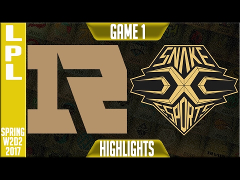 Royal Never Give Up vs Snake Esports Highlights Game 1 - LPL Week 2 Day 3 Spring 2017 - RNG vs SE G1