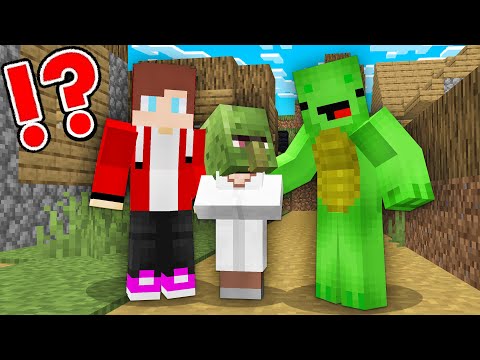 JJ and Mikey Helping to Child Zombie Life in Minecraft Challenge - Maizen Nico Cash Smirky Cloudy