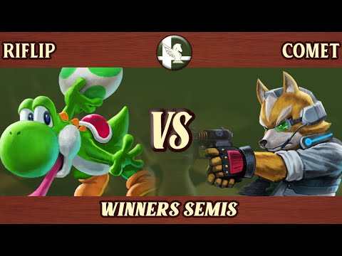 Riflip (Yoshi) vs comet (Fox) - West Towne Brawl 48 Winners Semis