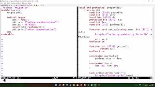 System Verilog Session 16 (Protected and Local properties)