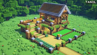 ⚒️ Minecraft : How To Build a Small Survival Farm House_[마인크래프트 건축 : 작은 야생 농장 집 만들기]