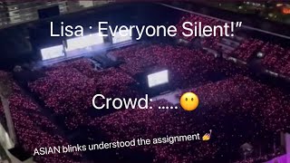 Download lagu Compilation of Lisa saying “ Everyone Silent” Asia Concert Part 2 mp3