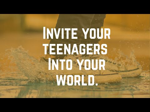 Quick Tip // Invite your teenagers into your world.