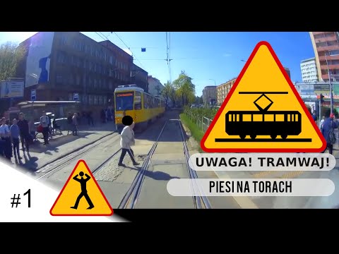 Oto co odwalają piesi na torach tramwajowych