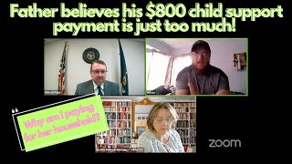 Father objects to his $800 child support payment! "Why should I pay for her household?" #trending