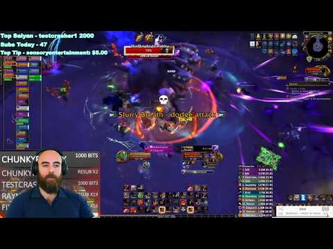 MYTHIC SHAD'HAR: 472 Fury Warrior (82k DPS) - WoW BFA 8.3 Ny'alotha Mythic Raid Boss (5/12)
