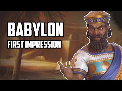 Babylon First Impression - Civ 6 - New Frontier Pass