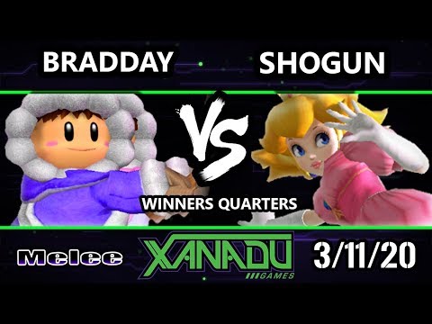 S@X 345 Winners Quarters - bradday (Ice Climbers) Vs. Shogun (Peach) Smash Melee - SSBM