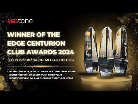 REDtone won 3 awards at The Edge Malaysia Centurion Club Corporate Awards 2024