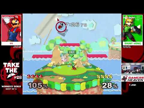 44 (Mario) vs Saint Vong (Fox) | Winners Semifinals | Take The L #28 Melee Singles
