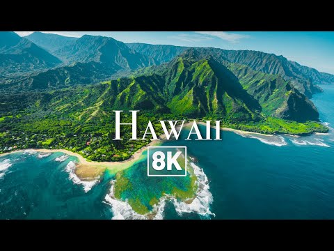 🤯 [ 8K ] WONDERS OF HAWAII in 8K by DRONE (8K Ultra HD)(8K Drone Video)(Relaxing Music)