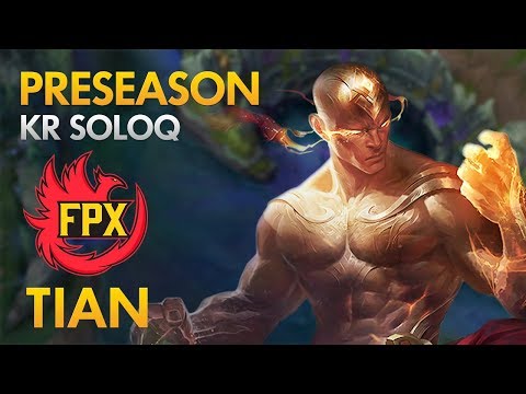 Preseason: FunPlus Phoenix Tian - Lee Sin Jungle - KDA 14/4/17