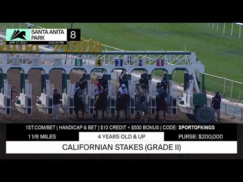 Royal Ship wins the Grade 2 California Stakes on April 17th, 2021 at Santa Anita Park.