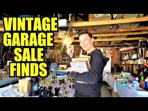 Ep192: CHECK OUT THESE AWESOME VINTAGE GARAGE SALE FINDS! - The ORIGINAL GoPro Yard Sale VLOG!