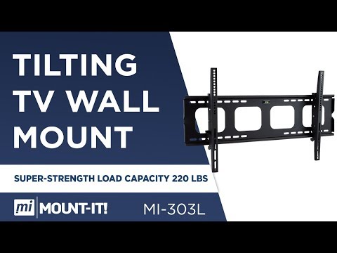 Mount-It Heavy Duty Tilting TV Wall Mount Bracket (42-80 Inch Flat Screen TVs, 220 lb Load Capacity)