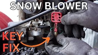 Snow Blower Key and Ignition Switch Repair