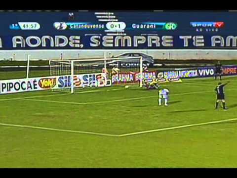 Gols de Catanduvense 1x2 Guarani - SporTV - Planeta Guarani