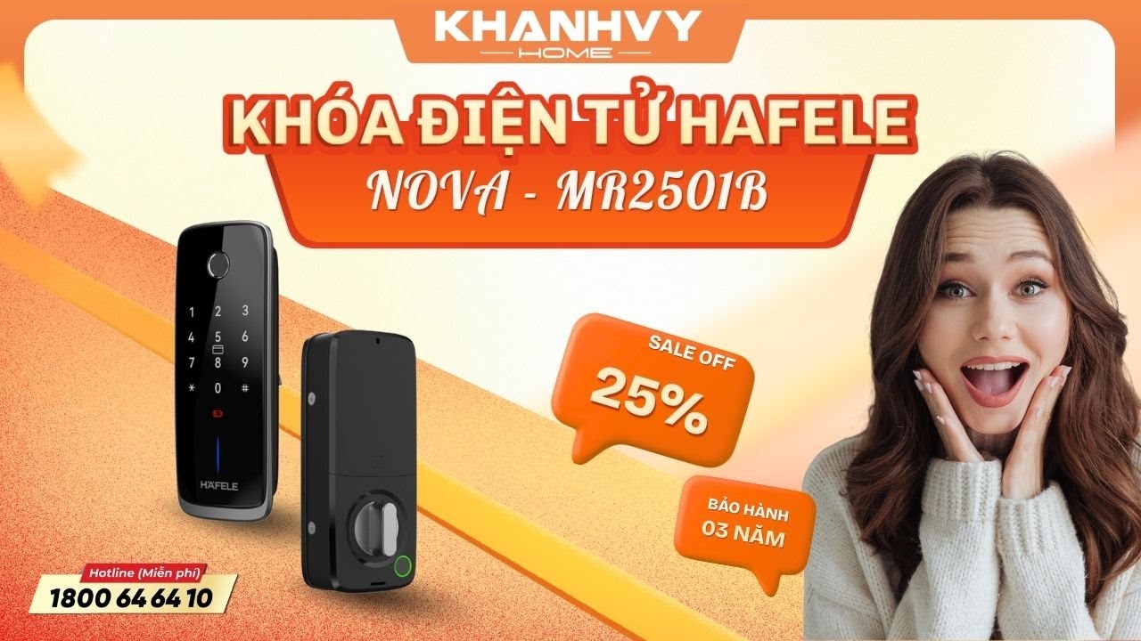 Khóa điện tử Hafele NOVA - MR2501B 499.21.226